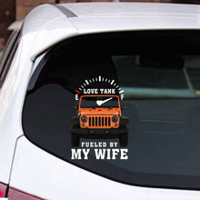 Load image into Gallery viewer, Personalized Love Tank Couple Car Decal for Vehicles - Custom Design

