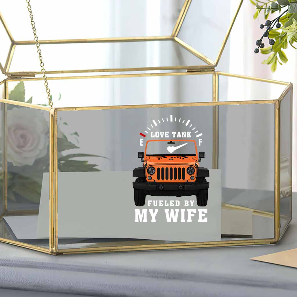 Personalized Love Tank Couple Car Decal for Vehicles - Custom Design