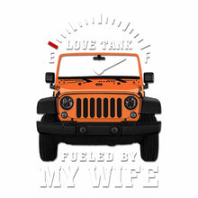 Load image into Gallery viewer, Personalized Love Tank Couple Car Decal for Vehicles - Custom Design
