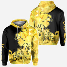 Load image into Gallery viewer, Personalized His Beauty Her Beast Couple Hoodies Custom Name Gift
