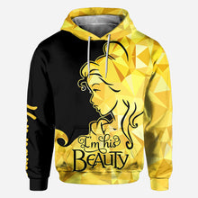 Load image into Gallery viewer, Personalized His Beauty Her Beast Couple Hoodies Custom Name Gift
