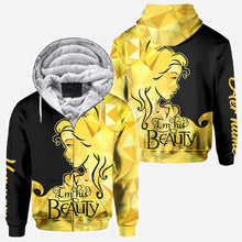 Load image into Gallery viewer, Personalized His Beauty Her Beast Couple Hoodies Custom Name Gift
