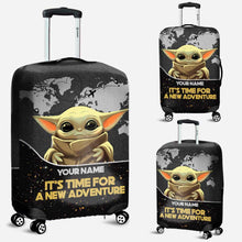 Load image into Gallery viewer, Personalized Luggage Cover Custom Name Adventure Travel Gift

