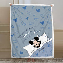 Load image into Gallery viewer, Personalized Mouse Blanket Custom Name Gift for Graduation
