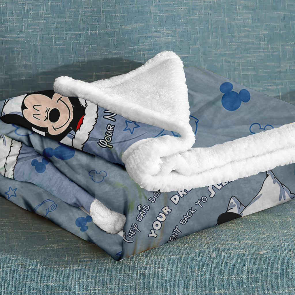 Personalized Mouse Blanket Custom Name Gift for Graduation