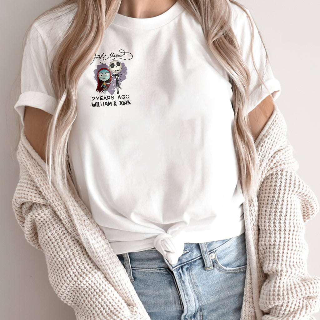 Personalized Just Married Couple T-shirt & Hoodie Gift