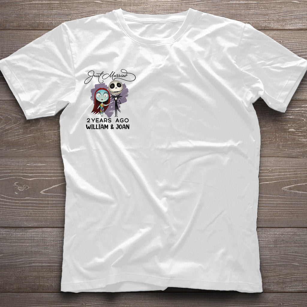 Personalized Just Married Couple T-shirt & Hoodie Gift