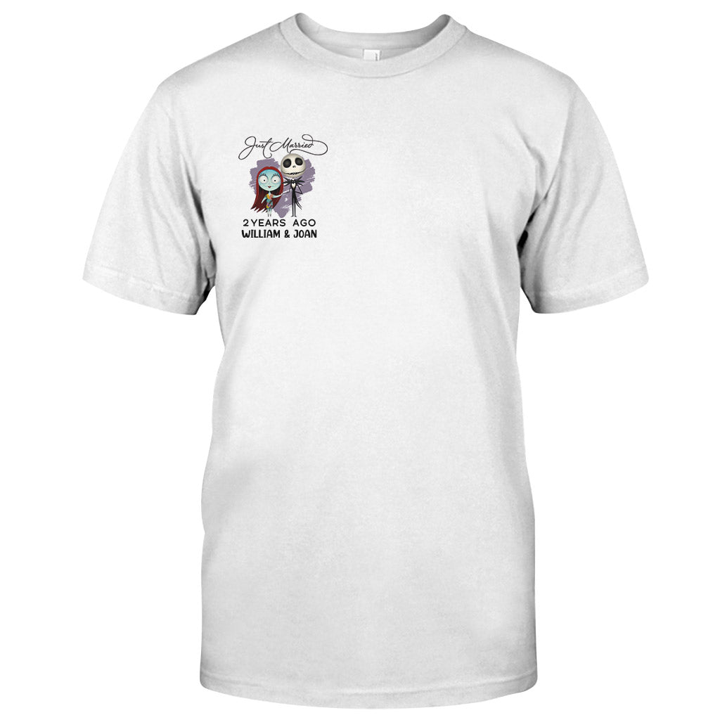 Personalized Just Married Couple T-shirt & Hoodie Gift