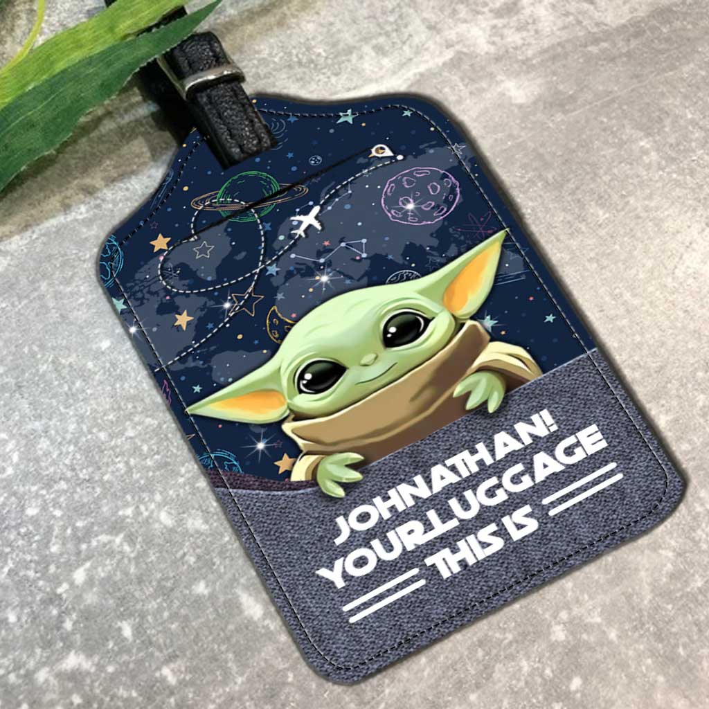 Personalized Leather Luggage Tag Custom Name Funny Gift