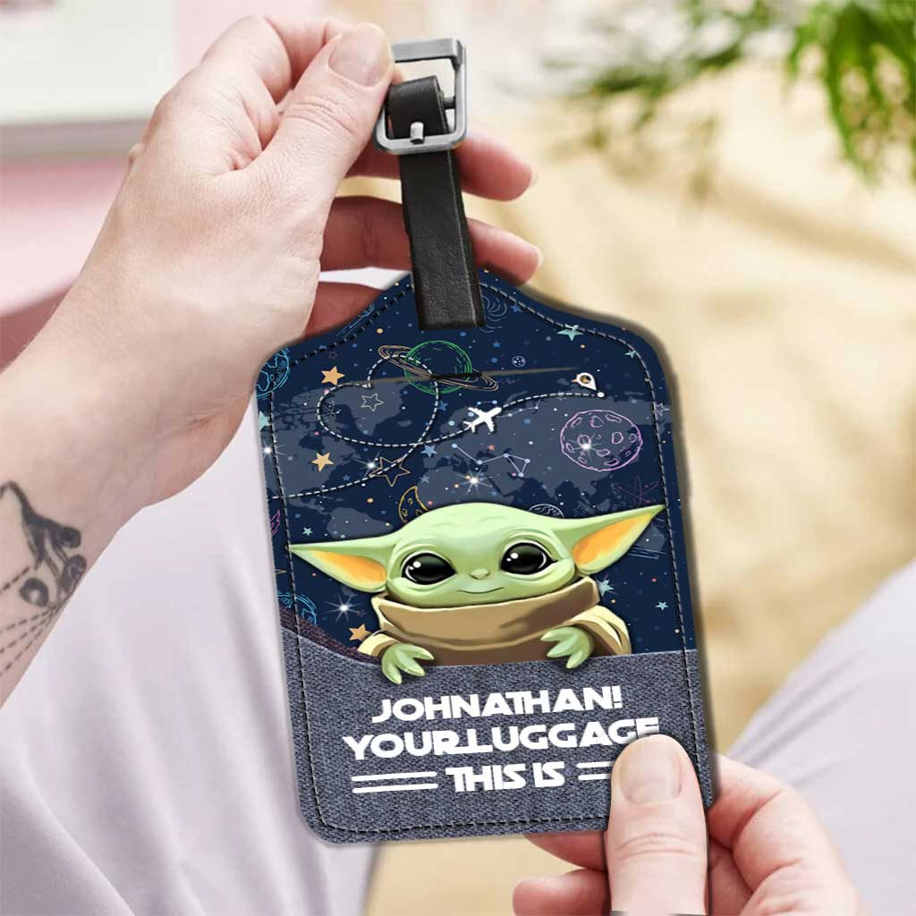 Personalized Leather Luggage Tag Custom Name Funny Gift