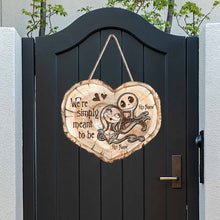 Load image into Gallery viewer, Personalized Heart Wood Sign for Couples | Unique Wedding Gift
