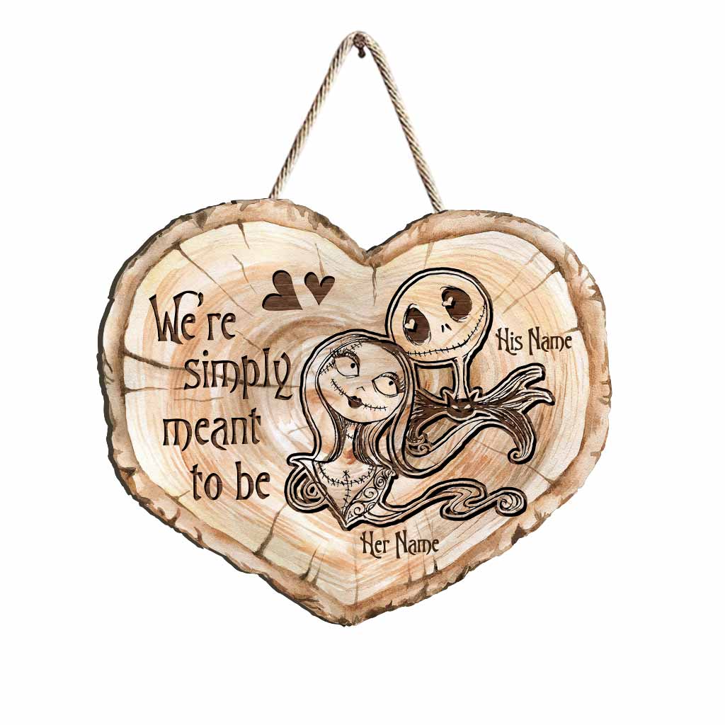 Personalized Heart Wood Sign for Couples | Unique Wedding Gift