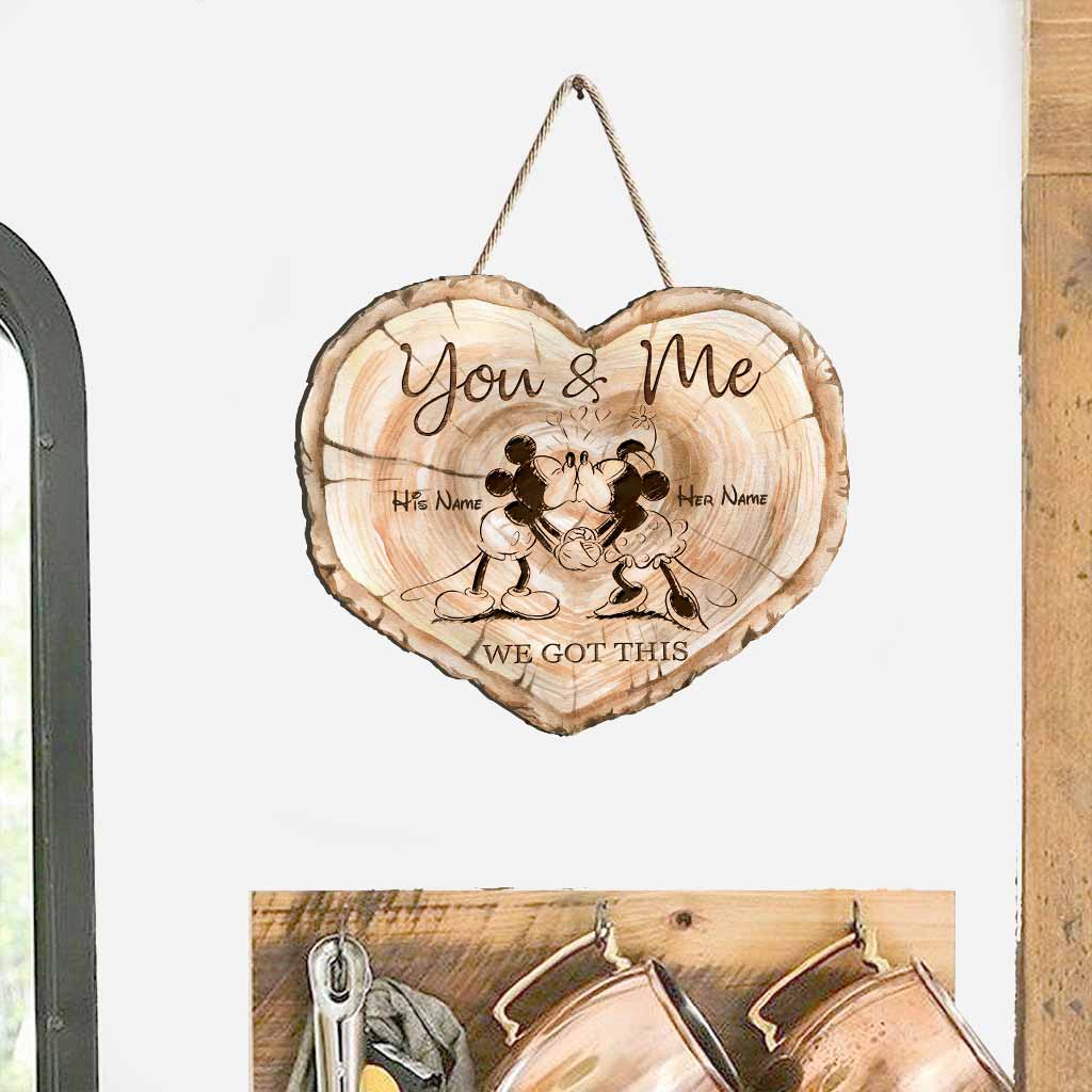 Personalized Wood Sign You & Me Custom Couple Gift for Wedding