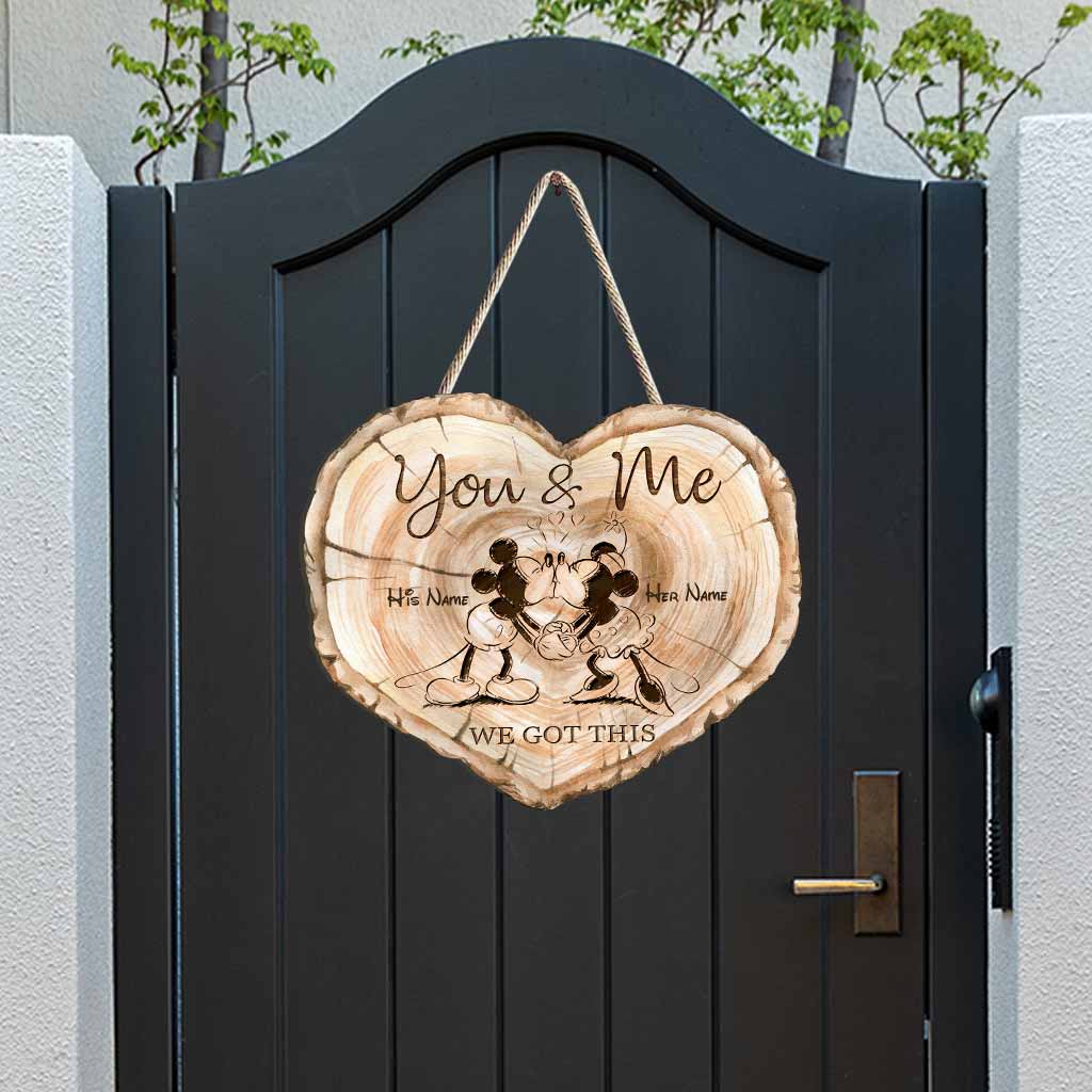 Personalized Wood Sign You & Me Custom Couple Gift for Wedding