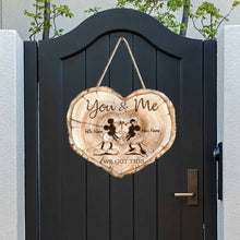 Load image into Gallery viewer, Personalized Wood Sign You &amp; Me Custom Couple Gift for Wedding

