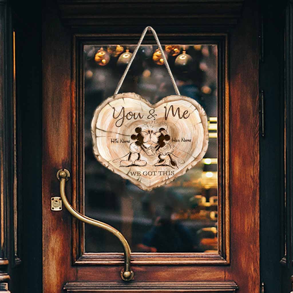 Personalized Wood Sign You & Me Custom Couple Gift for Wedding