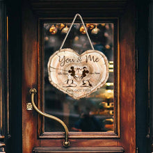 Load image into Gallery viewer, Personalized Wood Sign You &amp; Me Custom Couple Gift for Wedding
