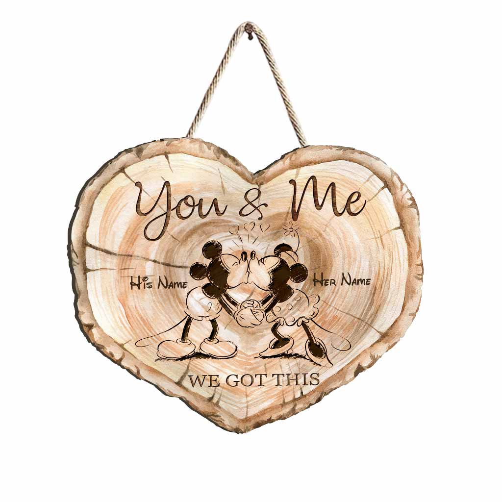 Personalized Wood Sign You & Me Custom Couple Gift for Wedding