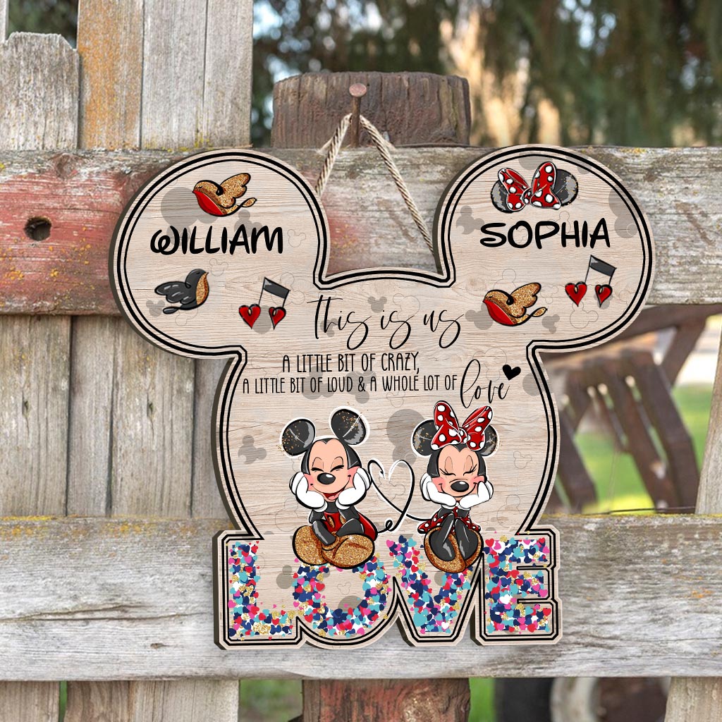 Personalized Couples Wood Sign This Is Us Decor Gift