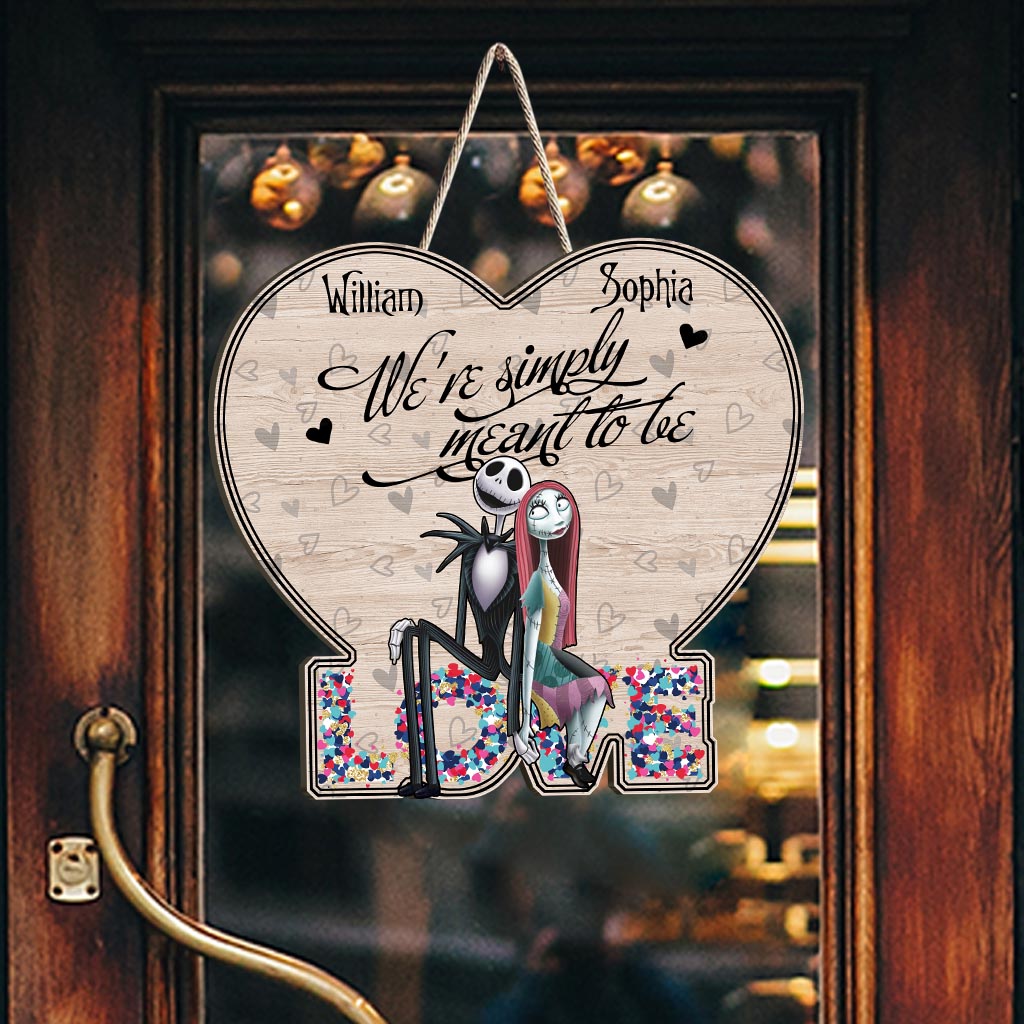 Personalized Couple Wood Sign Custom Name Heart Design Gift