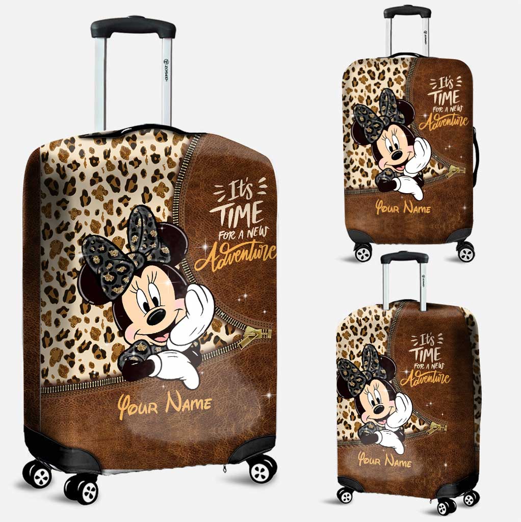 Personalized Leather Handbag & Luggage Cover with Custom Name Gift for Women