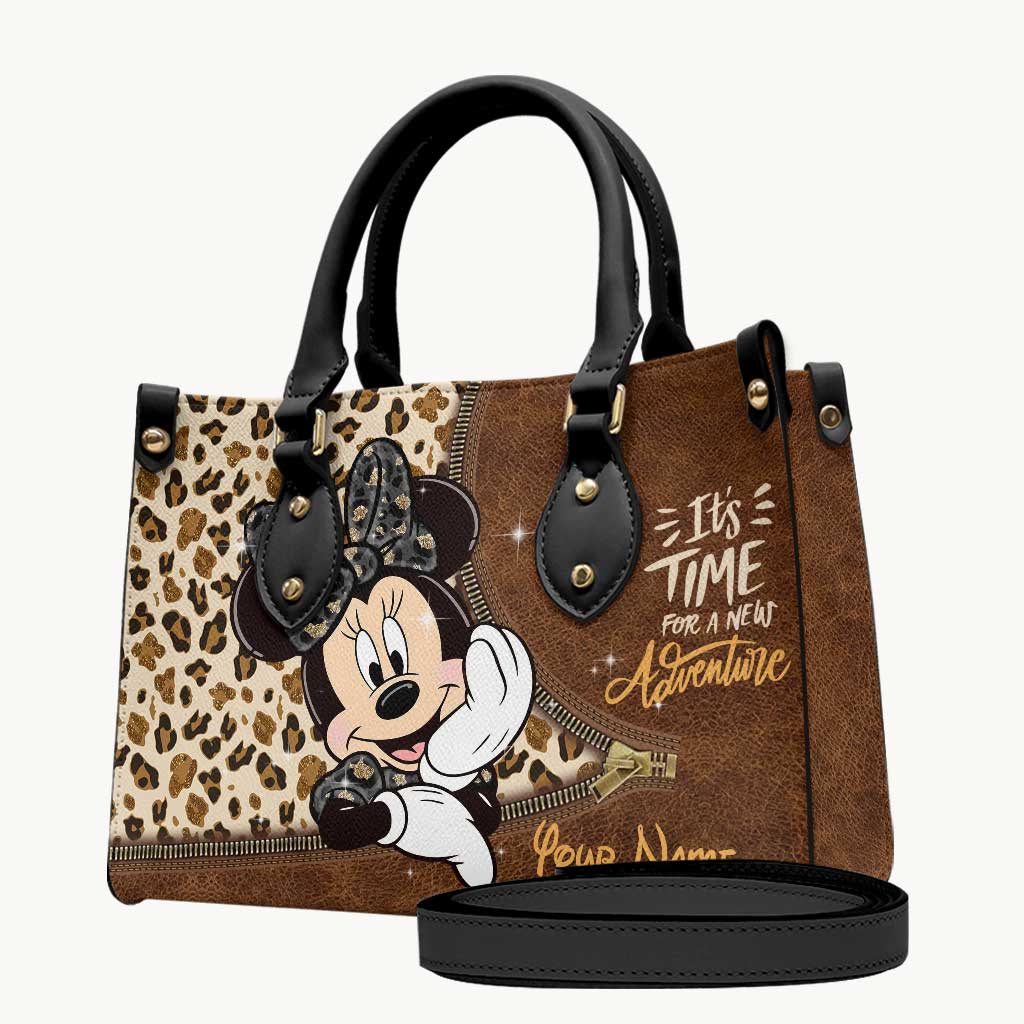 Personalized Leather Handbag & Luggage Cover with Custom Name Gift for Women