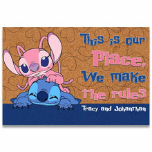 Load image into Gallery viewer, Personalized Couple Ohana Doormat Custom Name Gift for Home
