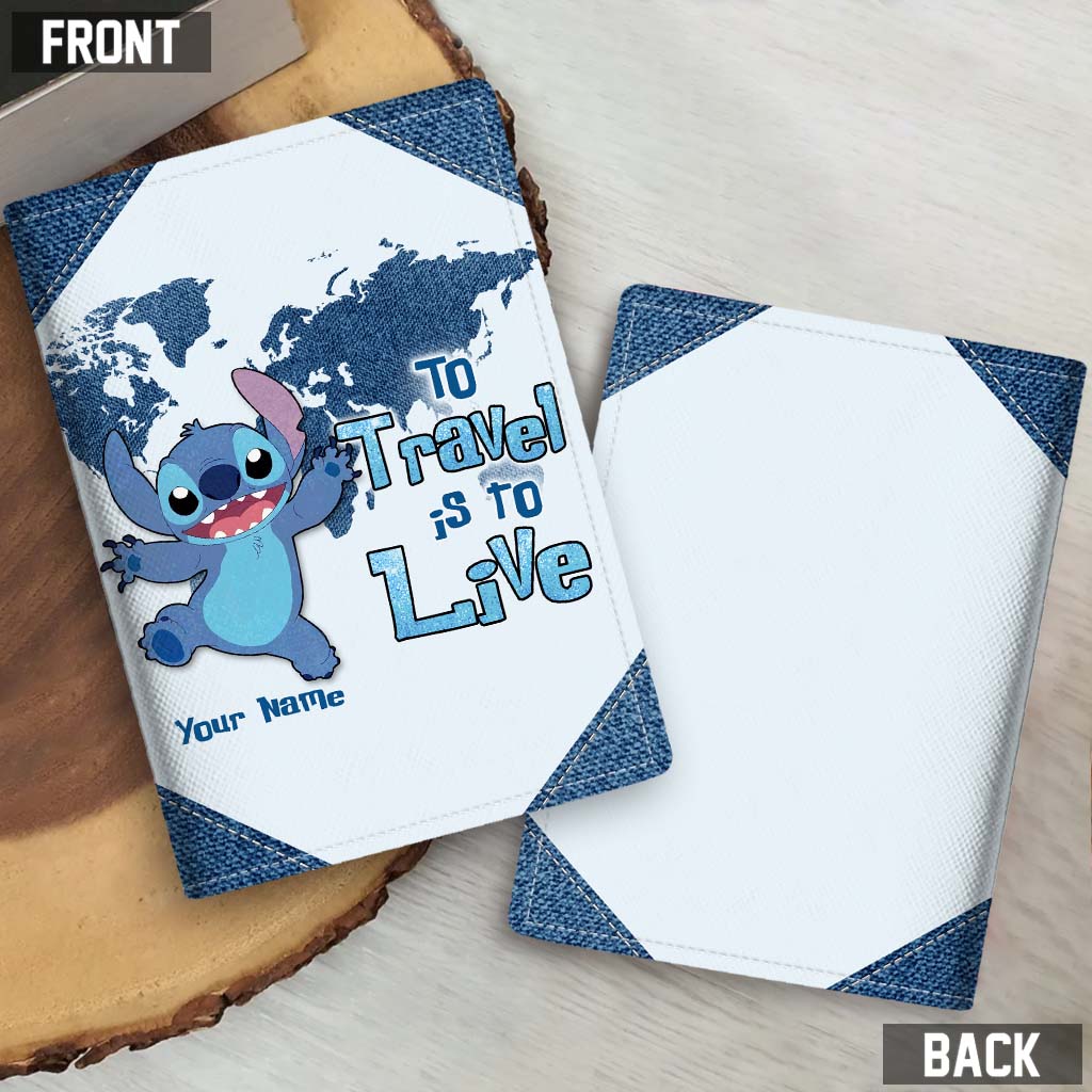 Personalized PU Leather Passport Holder Custom Name Travel Gift