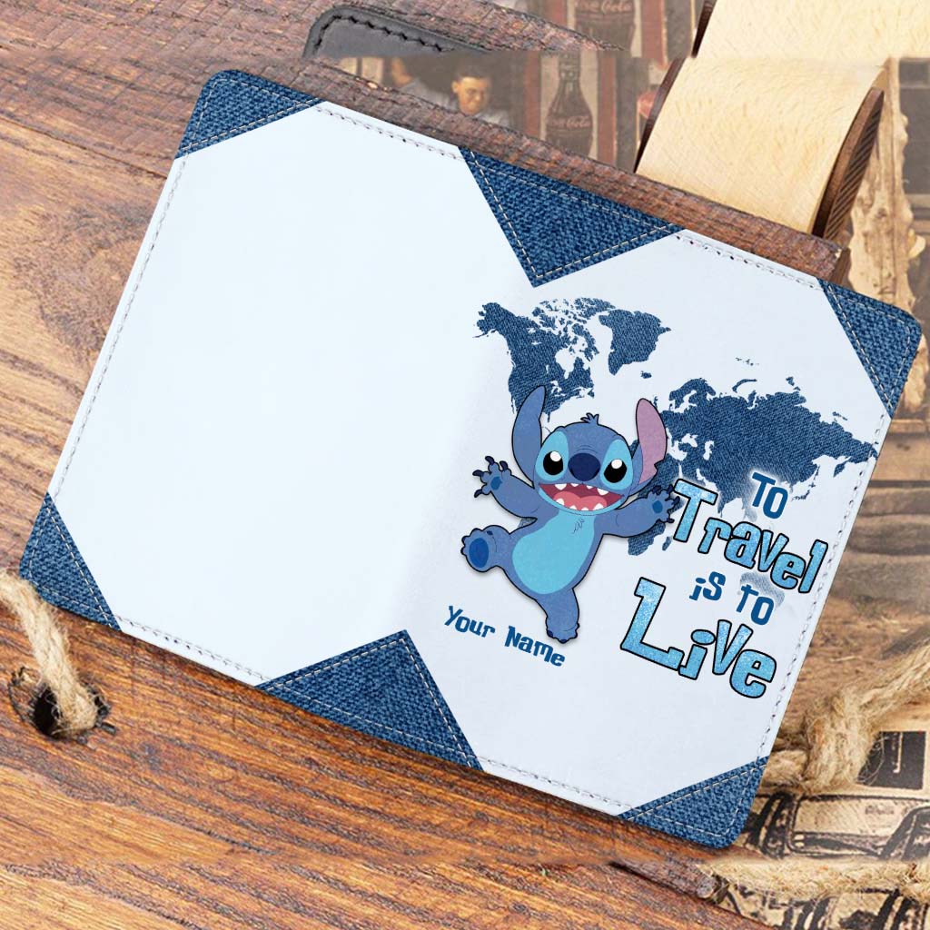 Personalized PU Leather Passport Holder Custom Name Travel Gift