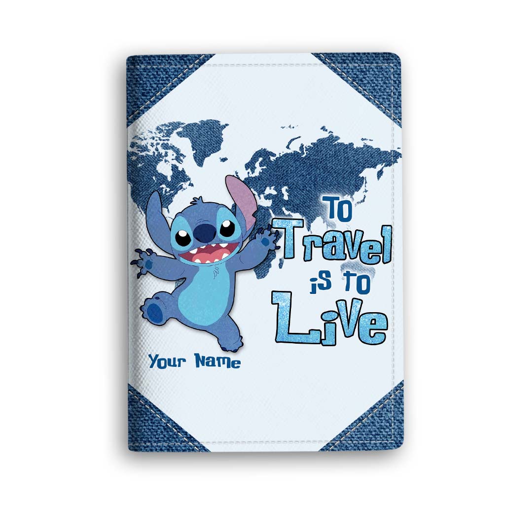 Personalized PU Leather Passport Holder Custom Name Travel Gift