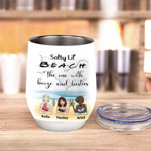 Load image into Gallery viewer, Personalized Beach Wine Tumbler Custom Name Gift for Friends
