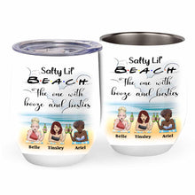 Load image into Gallery viewer, Personalized Beach Wine Tumbler Custom Name Gift for Friends
