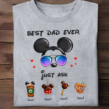 Load image into Gallery viewer, Personalized Best Dad Ever Mouse T-shirt and Hoodie Gift for Father's Day
