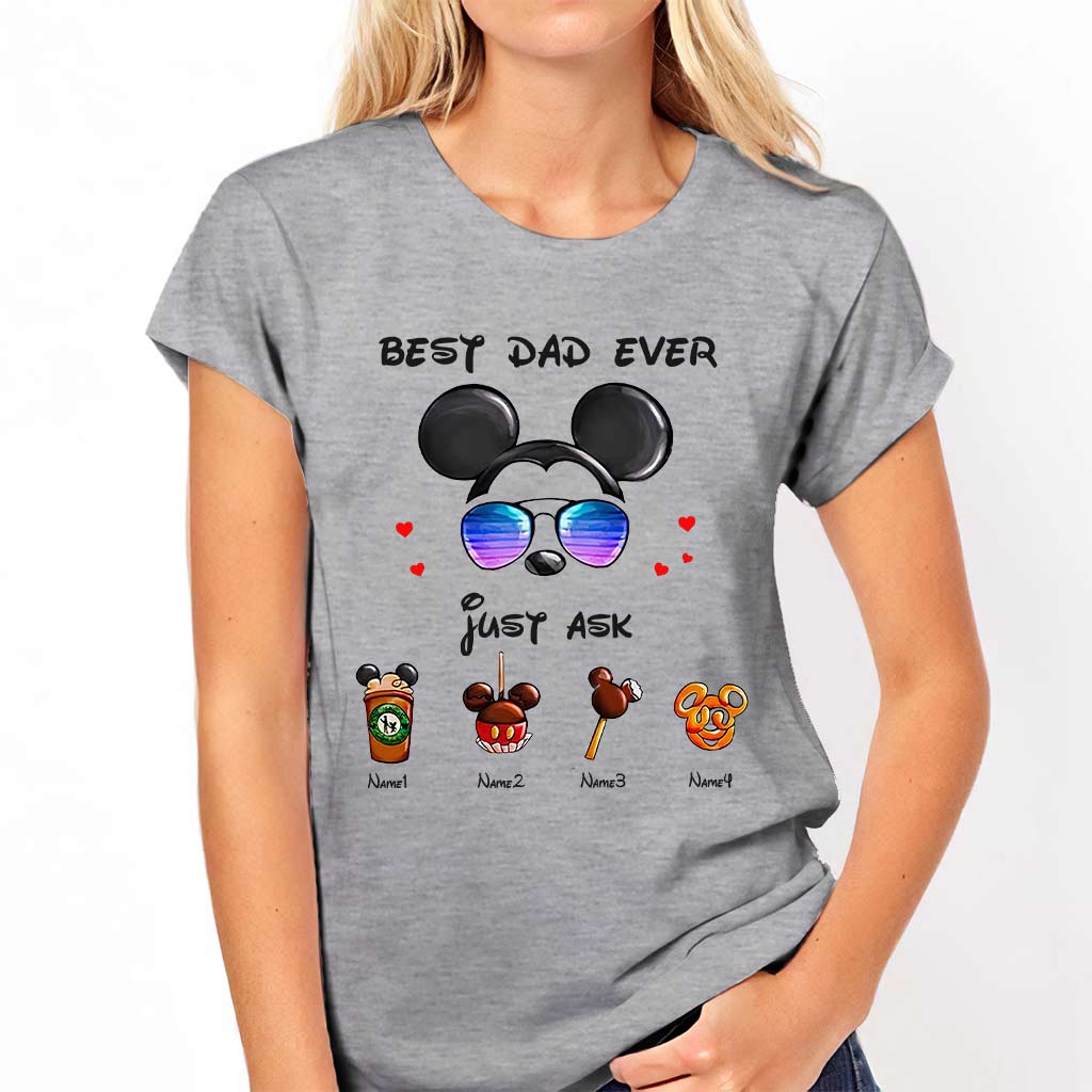 Personalized Best Dad Ever Mouse T-shirt and Hoodie Gift for Father's Day
