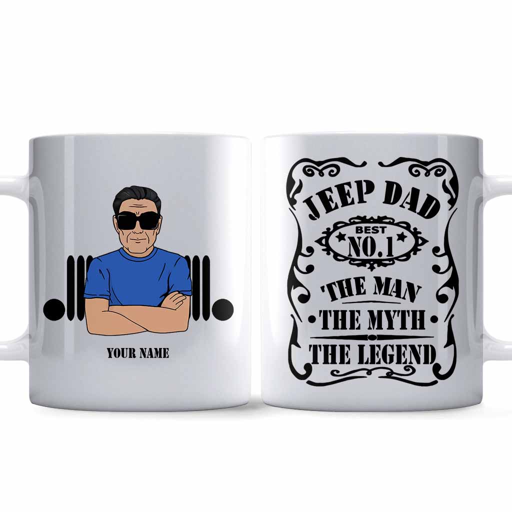 Personalized Father's Day Car Mug 11oz Unique Gift for Dad