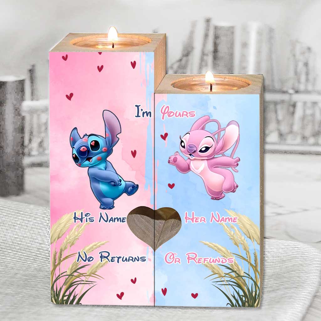 Personalized Ohana Candle Holder Custom Name Gift for Couples