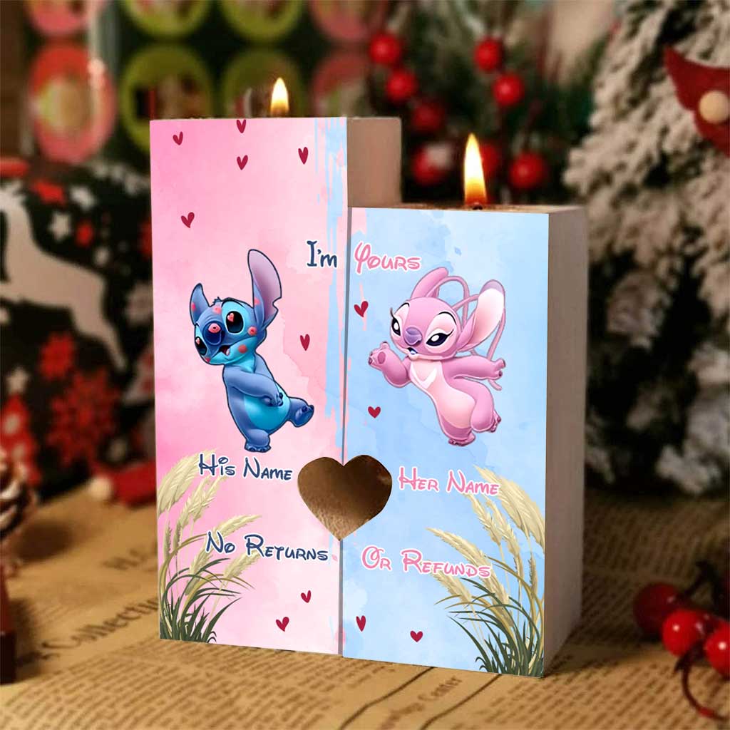 Personalized Ohana Candle Holder Custom Name Gift for Couples