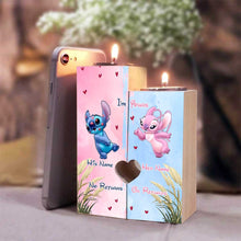 Load image into Gallery viewer, Personalized Ohana Candle Holder Custom Name Gift for Couples
