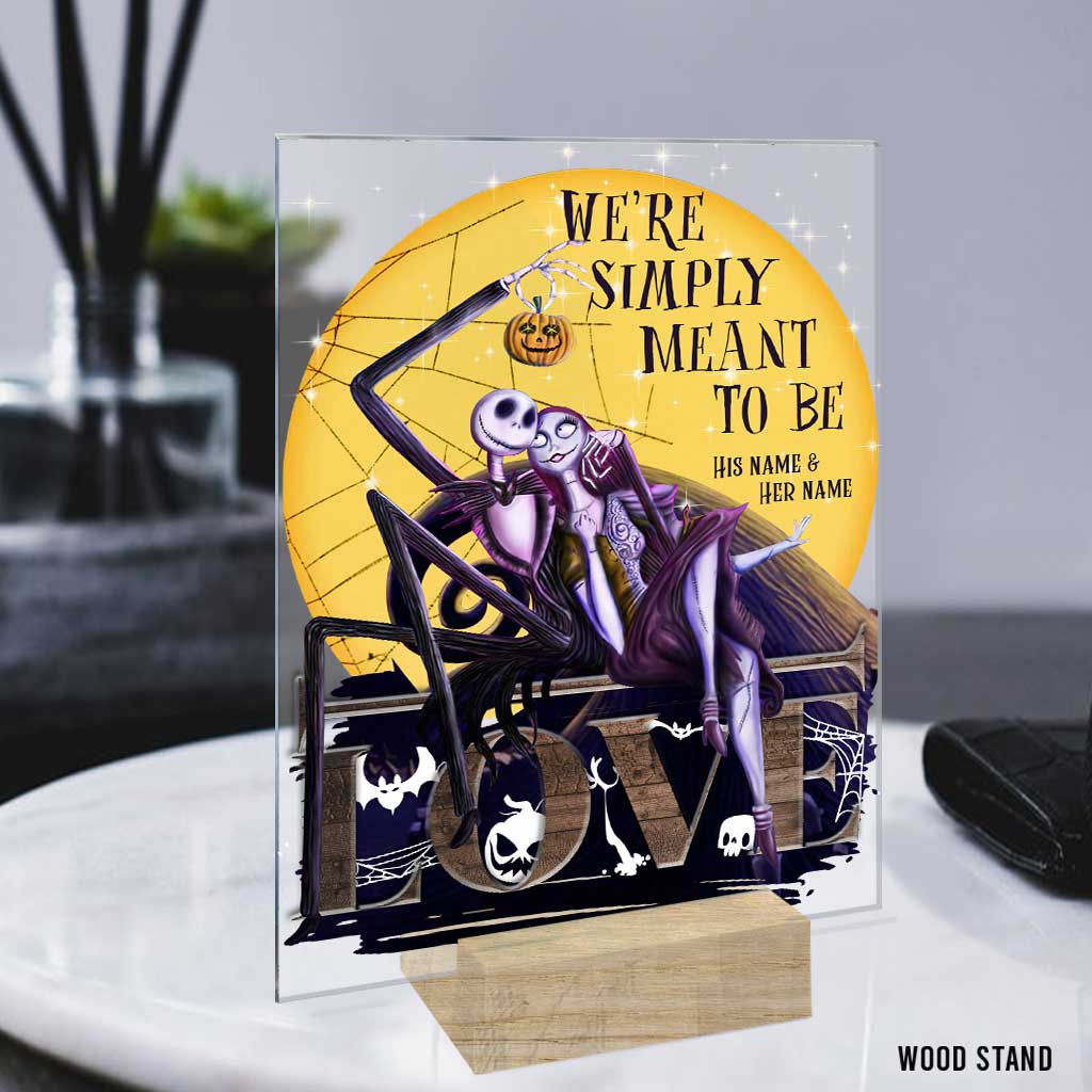 Personalized Acrylic Plaque We're Simply Meant To Be Gift for Couples