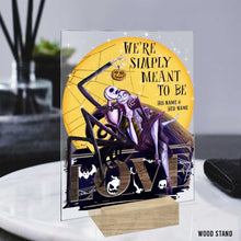Load image into Gallery viewer, Personalized Acrylic Plaque We're Simply Meant To Be Gift for Couples
