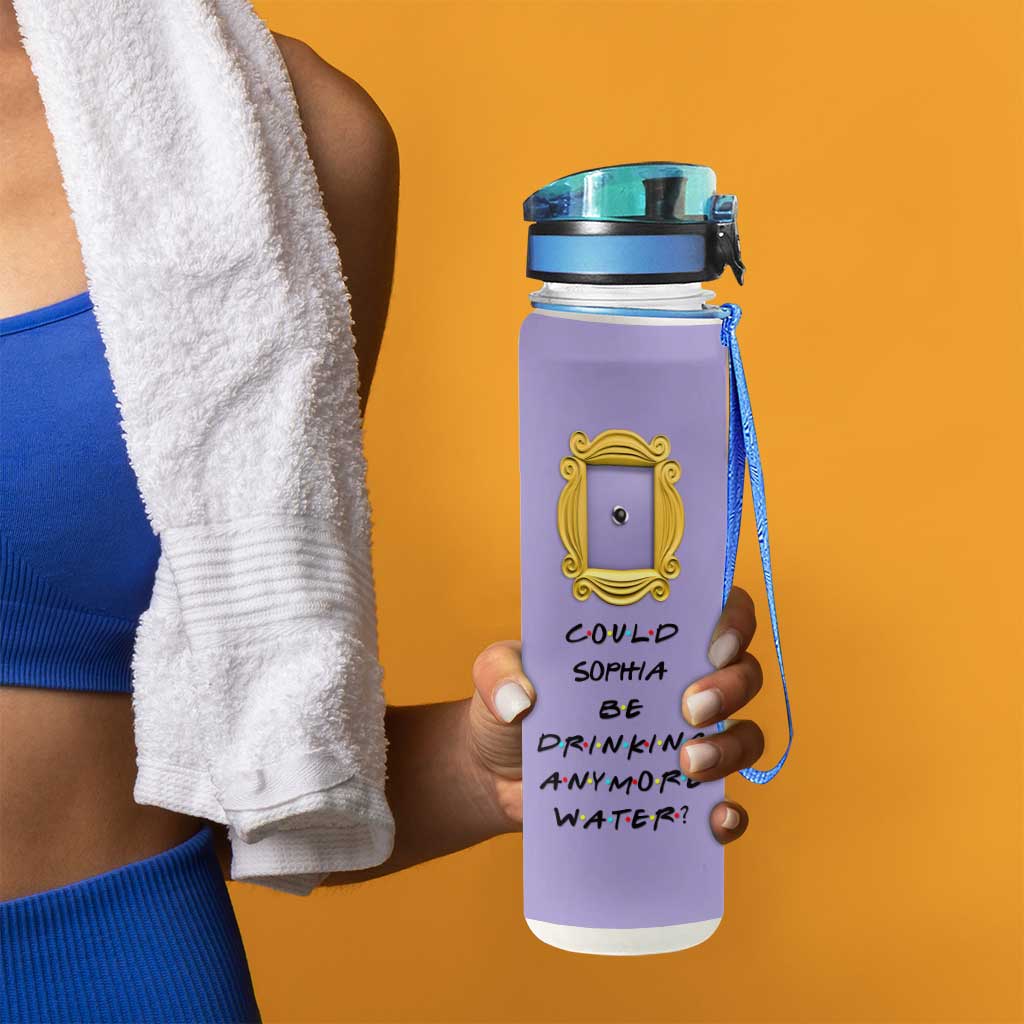 Personalized Water Tracker Bottle Custom Name 32oz Gift for Mom
