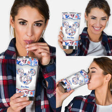 Load image into Gallery viewer, Personalized Independence Day Tumbler with Name - 4th of July Gift
