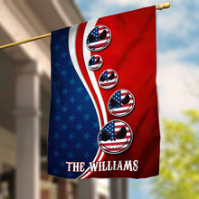 Load image into Gallery viewer, Personalized Nightmare House Flag Custom Family Name Gift
