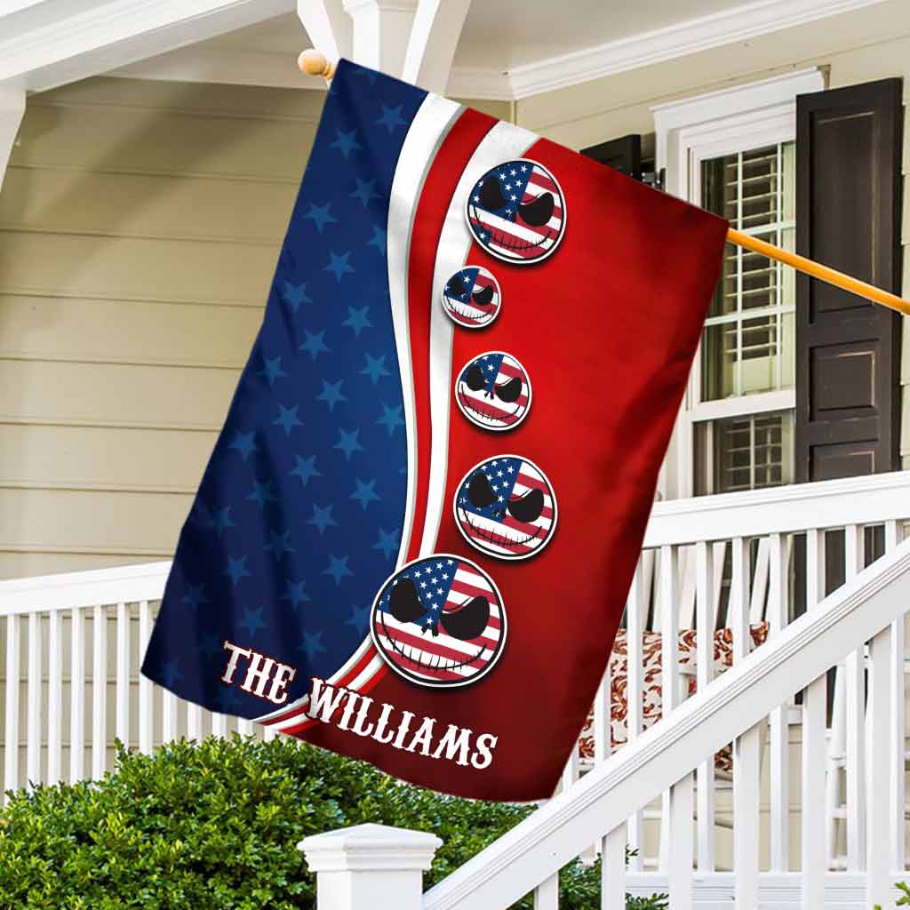 Personalized Nightmare House Flag Custom Family Name Gift