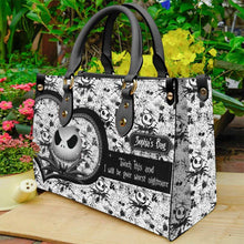 Load image into Gallery viewer, Personalized Leather Handbag Custom Name Unique Gift for Women
