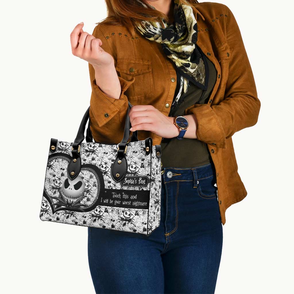 Personalized Leather Handbag Custom Name Unique Gift for Women