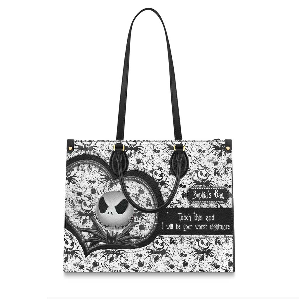 Personalized Leather Handbag Custom Name Unique Gift for Women
