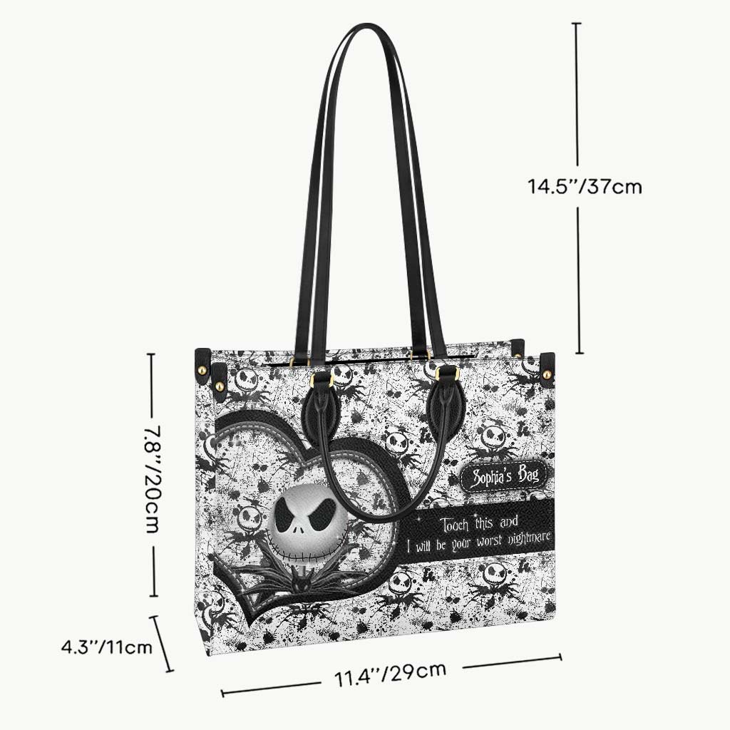 Personalized Leather Handbag Custom Name Unique Gift for Women