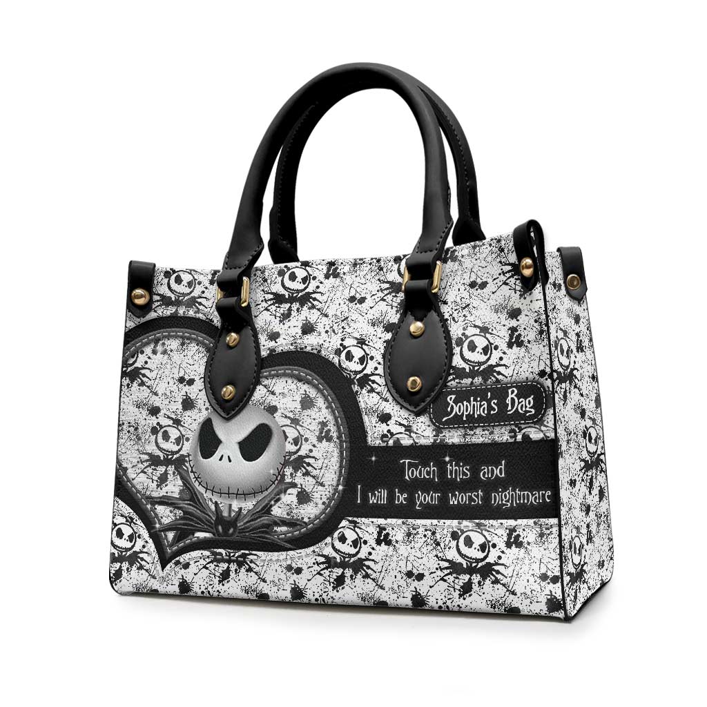 Personalized Leather Handbag Custom Name Unique Gift for Women