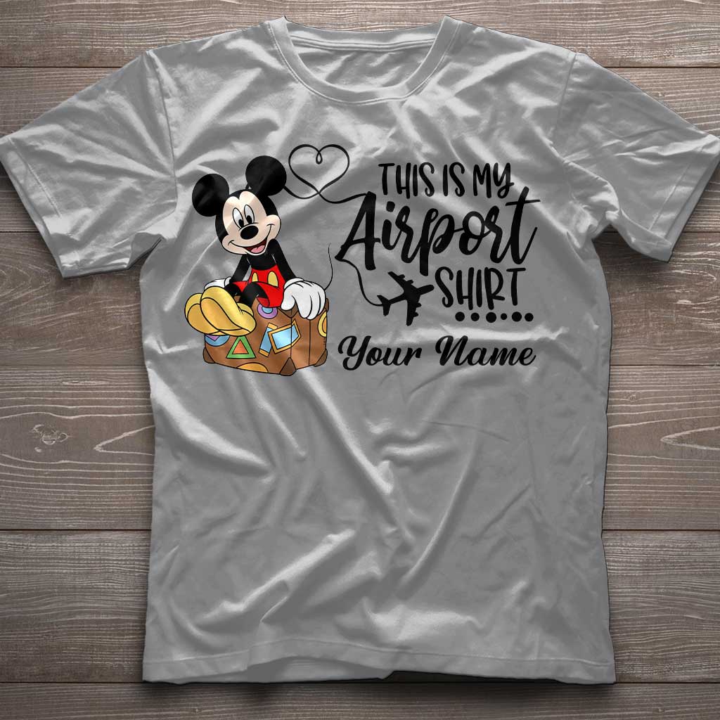 Personalized Airport Shirt Custom Name T-shirt & Hoodie for Travelers
